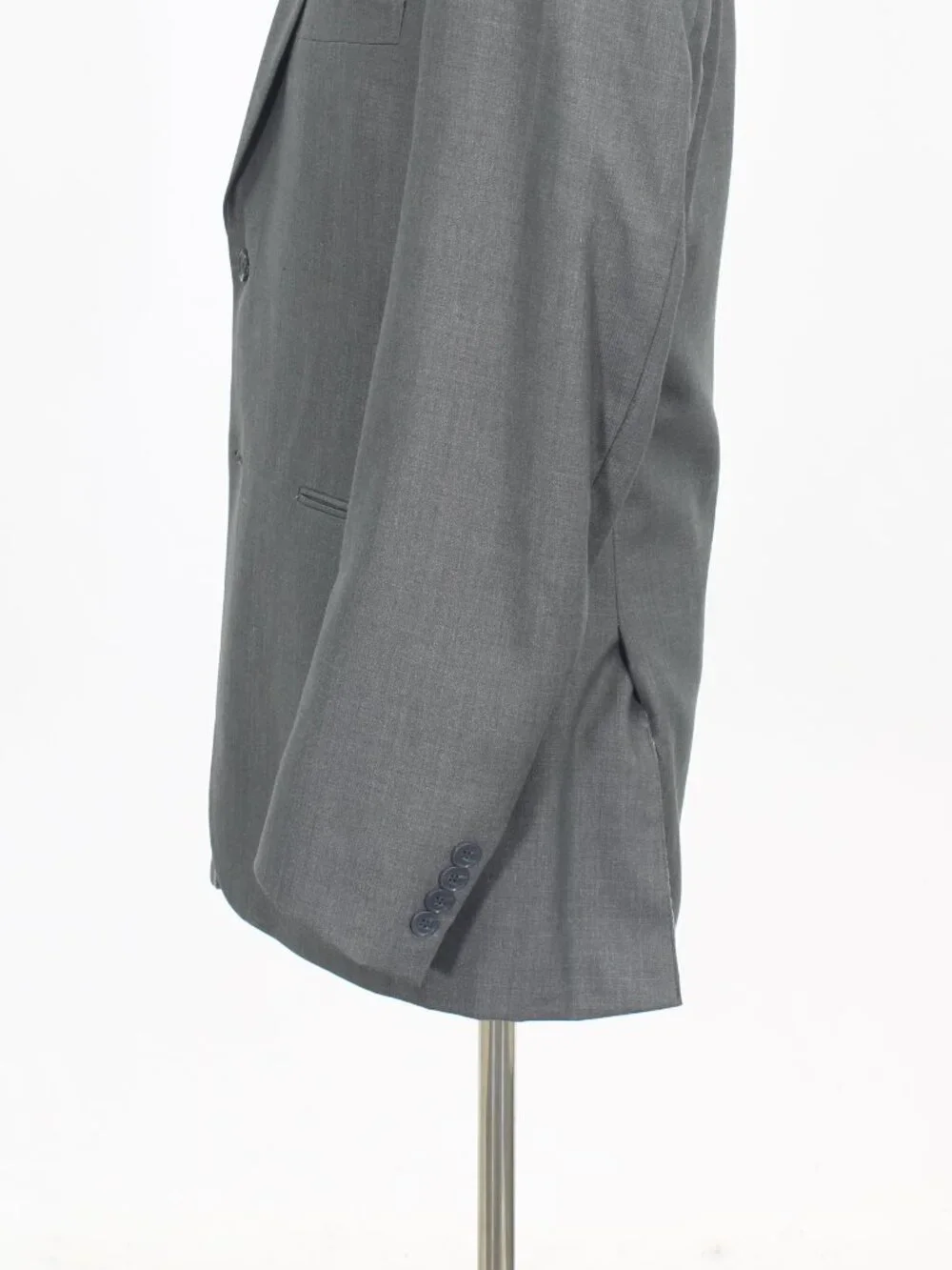J. Ferrar 40L 33x34 Gray Full Suit 2-Button Solid R944